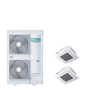 PAC TWIN cassette 4-weg 8-serie 20 kW (R32) 400V