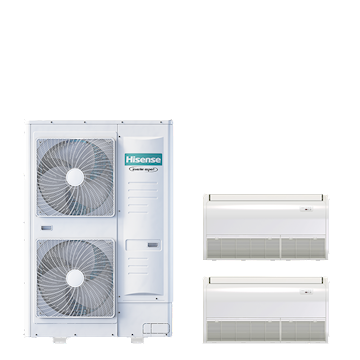 PAC TWIN vloer/plafond 8-serie 20 kW (R32) 400V