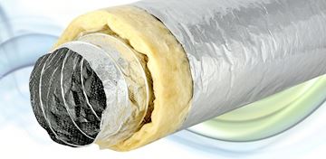Sonoslang 165mm L-10mtr, geïsol. akoestische slang