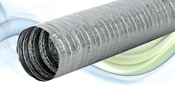 Aluslang 102mm L-10mtr, ongeïsol. aluminium slang