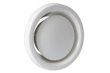 Kunststof afvoer/toevoer ventiel DAV 200mm vzv klemveren
