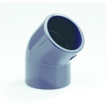 PVC HD knie 45gr 50 mm
