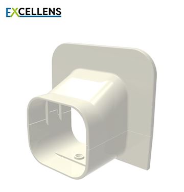 Tecnosystemi - Plafond eindkap 72 Creme (VPE 5)