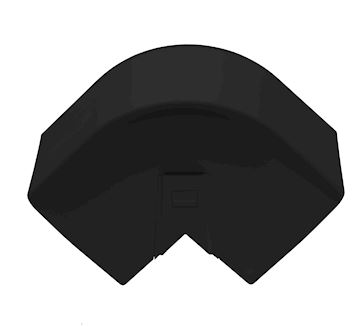 Optimal Duct Black - Buiten Bocht 90° - 110 mm vpe 6 stuks