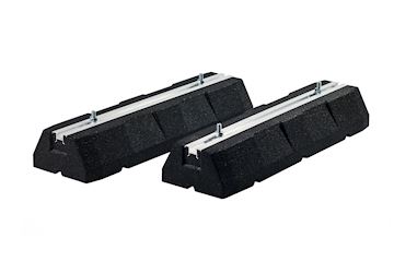 FF 400 Rubber balk LOW 400x130x50 incl. M10 boutenset pr/2st