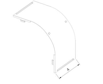 CT60-CFB90-200-PG Kabelbaan deksel valbocht
