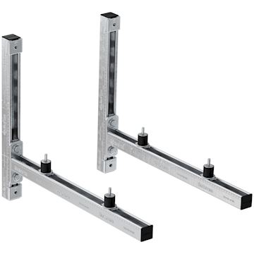 Fischer Airco Muurconsole + dempers L=450 Max 150KG