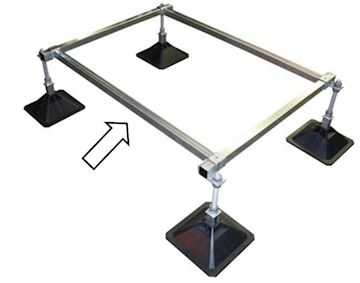 Strutfoot crossbar 2100 mm