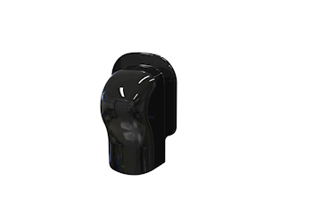 Tecnosystemi Optima Zwart muur afdekkap 135 - pr/st VPE 3