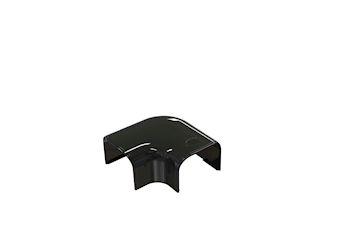 Tecnosystemi Optima Zwart platte bocht 75 - pr/st VPE 5