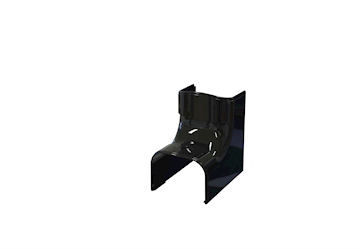 Tecnosystemi Optima Zwart binnen bocht 135 - pr/st VPE 3